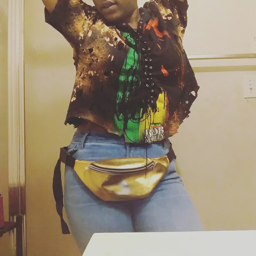Destroyed Bob Marley Top